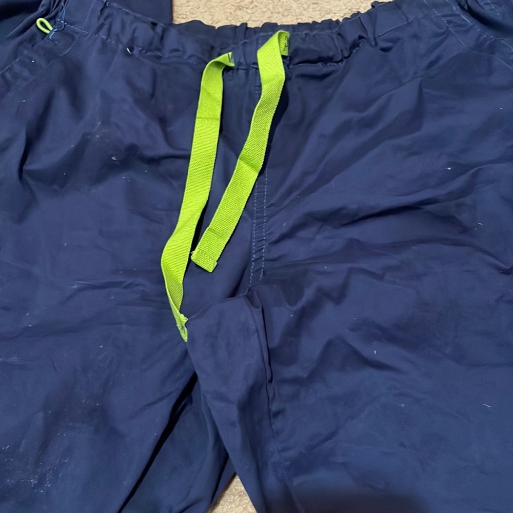 Blue scrub pants